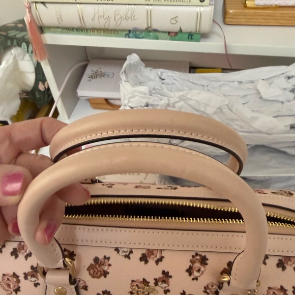 Coach Light Pink Floral Satchel - Picture 5 of 9